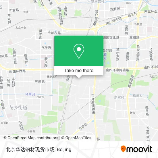 北京华达钢材现货市场 map