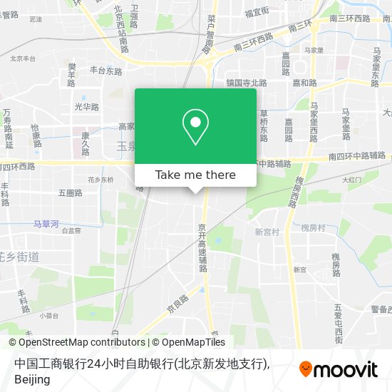 中国工商银行24小时自助银行(北京新发地支行) map