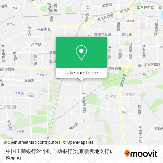 中国工商银行24小时自助银行(北京新发地支行) map