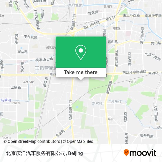 北京庆洋汽车服务有限公司 map