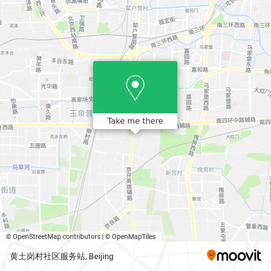 黄土岗村社区服务站 map
