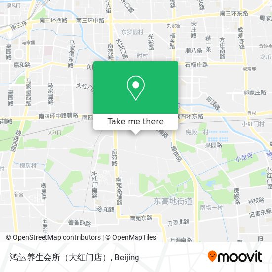 鸿运养生会所（大红门店） map