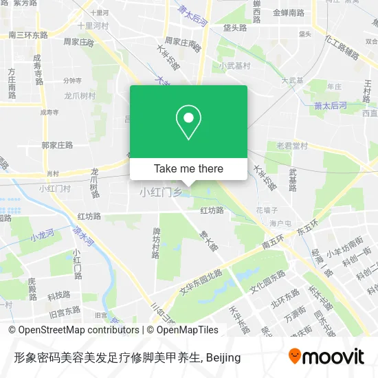 形象密码美容美发足疗修脚美甲养生 map