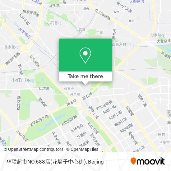 华联超市NO.688店(花墙子中心街) map