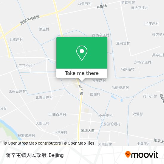 蒋辛屯镇人民政府 map
