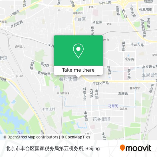 北京市丰台区国家税务局第五税务所 map