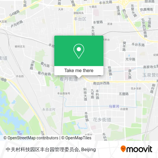 中关村科技园区丰台园管理委员会 map