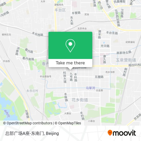 总部广场A座-东南门 map