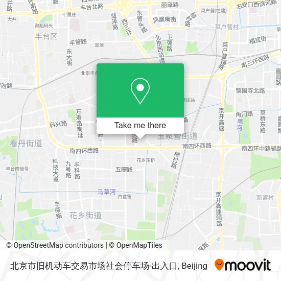 北京市旧机动车交易市场社会停车场-出入口 map