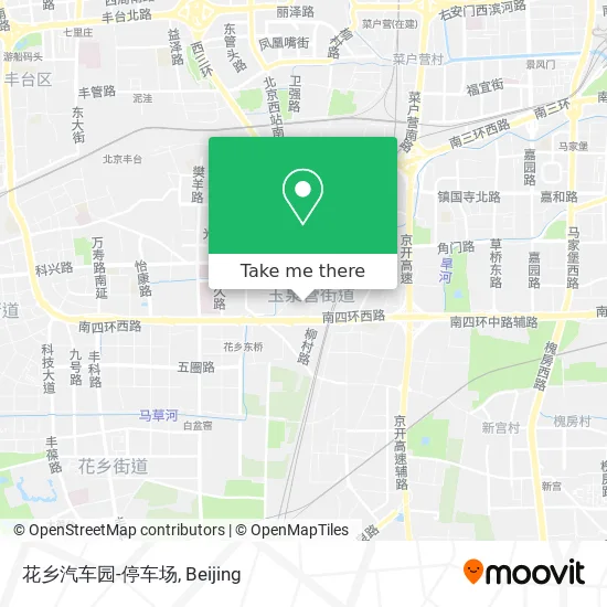 花乡汽车园-停车场 map