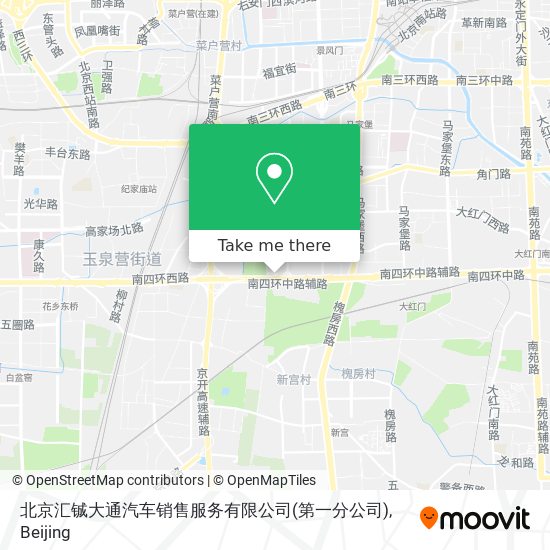 北京汇铖大通汽车销售服务有限公司(第一分公司) map