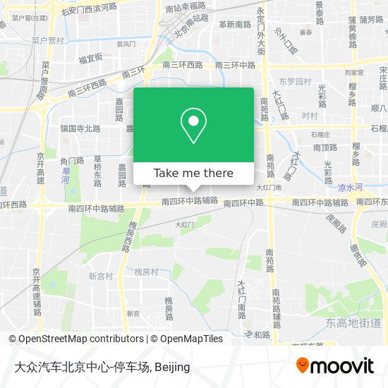 大众汽车北京中心-停车场 map