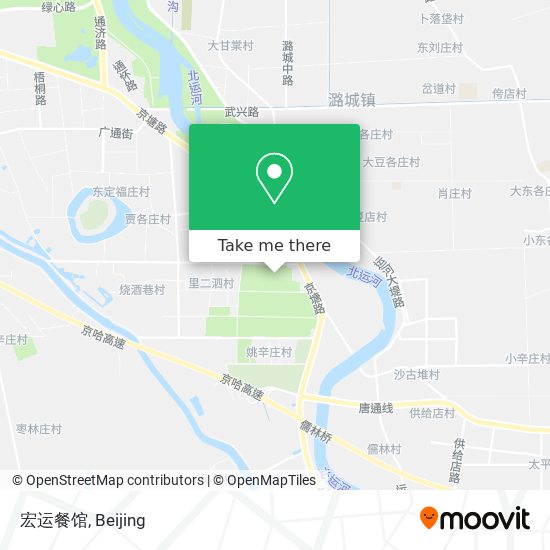 宏运餐馆 map