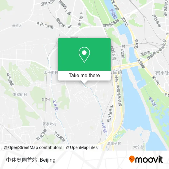 中体奥园首站 map