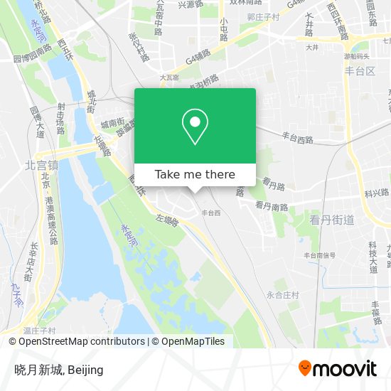晓月新城 map