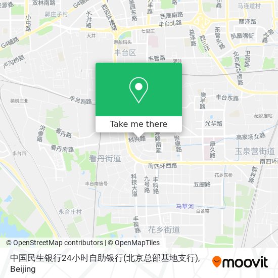 中国民生银行24小时自助银行(北京总部基地支行) map
