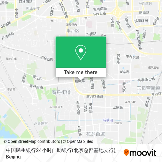 中国民生银行24小时自助银行(北京总部基地支行) map