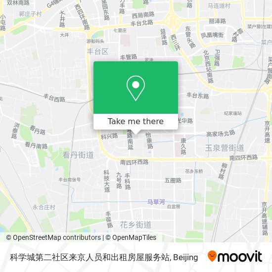 科学城第二社区来京人员和出租房屋服务站 map