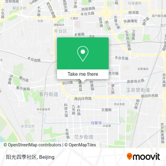 阳光四季社区 map