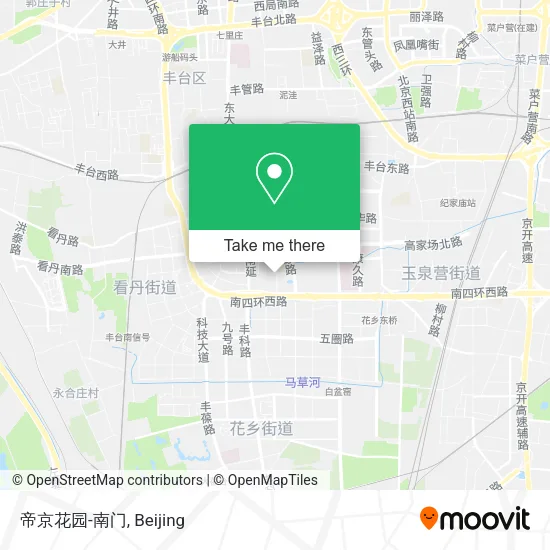 帝京花园-南门 map