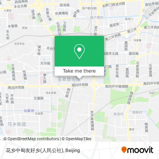 花乡中匈友好乡(人民公社) map