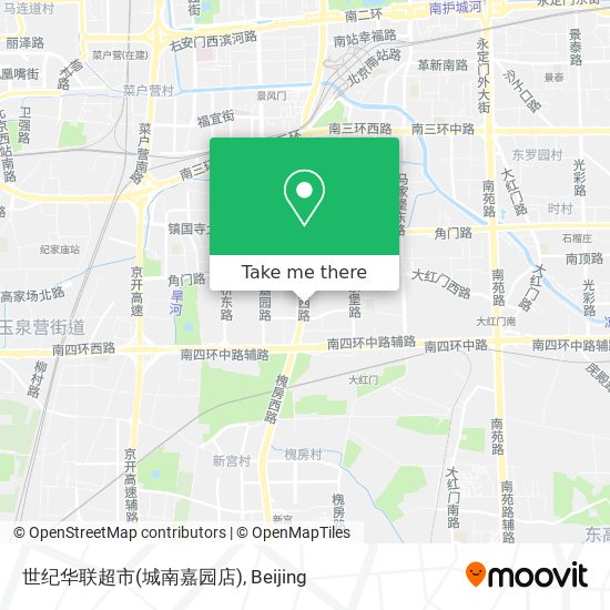 世纪华联超市(城南嘉园店) map