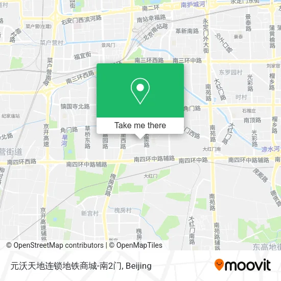 元沃天地连锁地铁商城-南2门 map