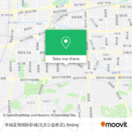 幸福蓝海国际影城(北京公益桥店) map