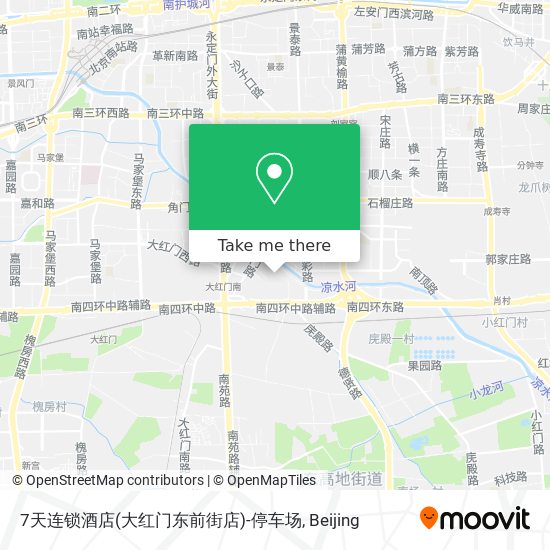 7天连锁酒店(大红门东前街店)-停车场 map