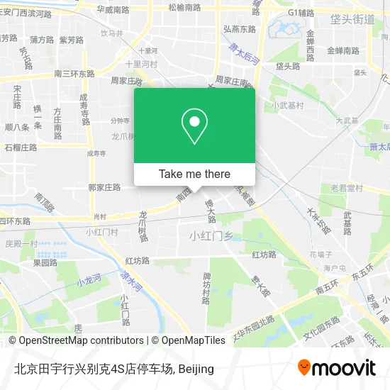 北京田宇行兴别克4S店停车场 map