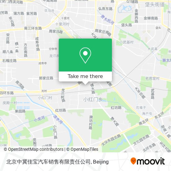 北京中冀佳宝汽车销售有限责任公司 map