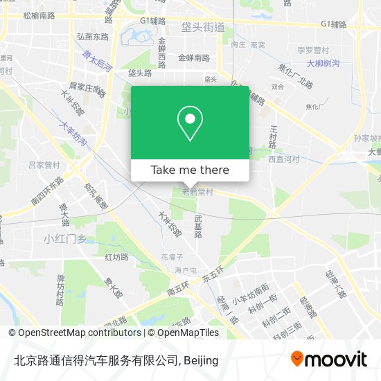 北京路通信得汽车服务有限公司 map