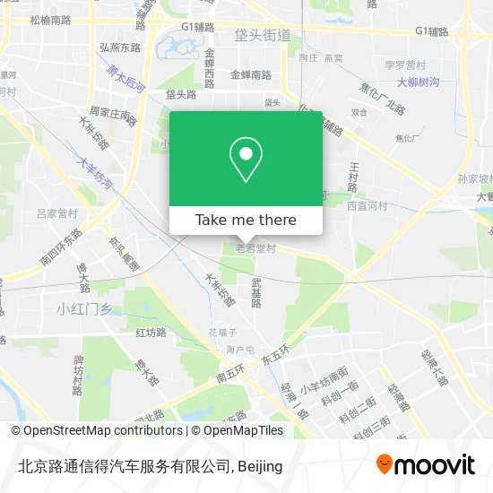 北京路通信得汽车服务有限公司 map