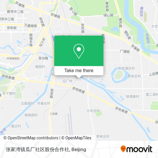 张家湾镇瓜厂社区股份合作社 map