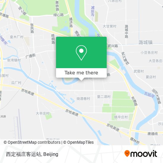 西定福庄客运站 map
