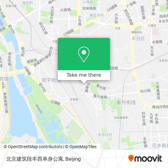 北京建筑段丰西单身公寓 map