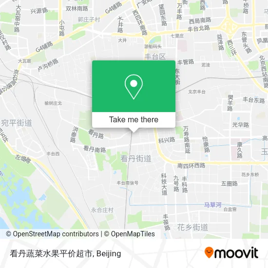 看丹蔬菜水果平价超市 map