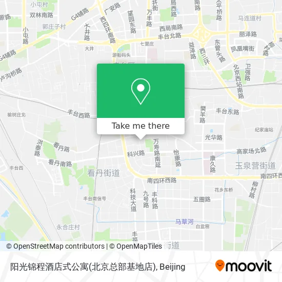 阳光锦程酒店式公寓(北京总部基地店) map