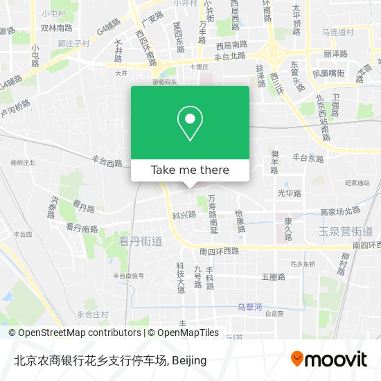 北京农商银行花乡支行停车场 map