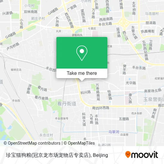 珍宝猫狗粮(冠京龙市场宠物店专卖店) map