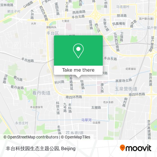 丰台科技园生态主题公园 map