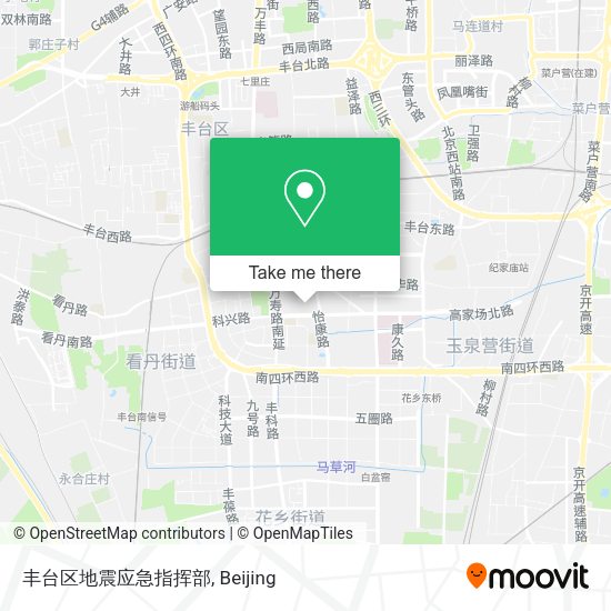 丰台区地震应急指挥部 map