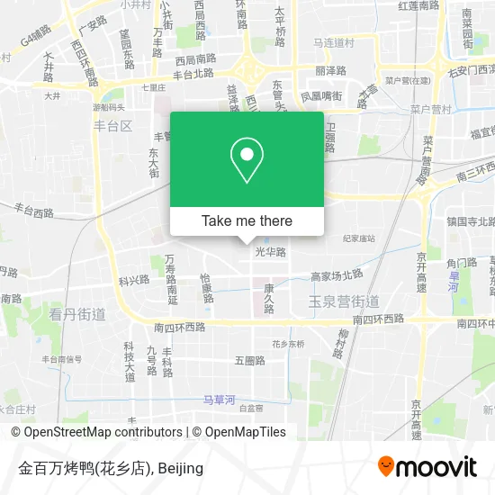 金百万烤鸭(花乡店) map