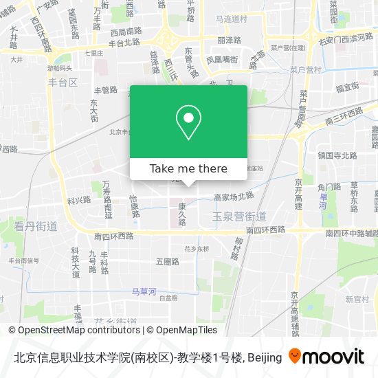 北京信息职业技术学院(南校区)-教学楼1号楼 map