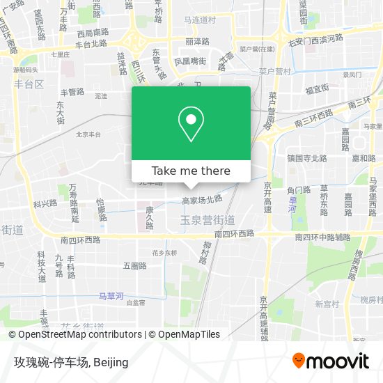 玫瑰碗-停车场 map