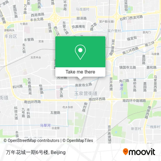 万年花城一期6号楼 map