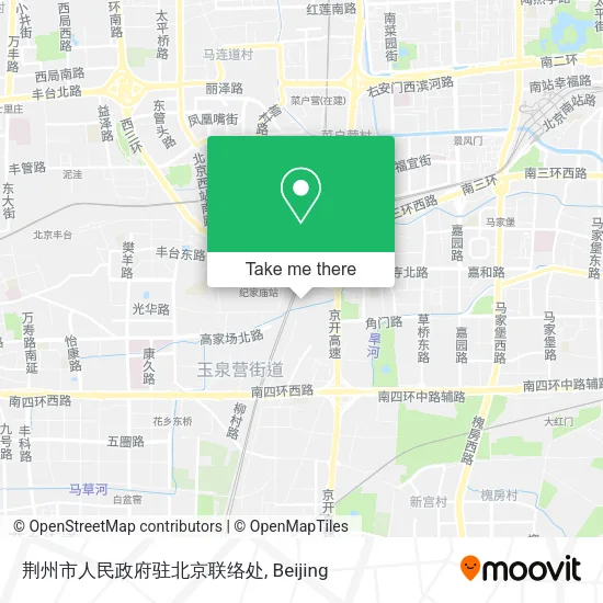 荆州市人民政府驻北京联络处 map