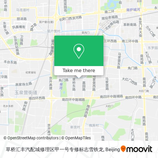 草桥汇丰汽配城修理区甲一号专修标志雪铁龙 map
