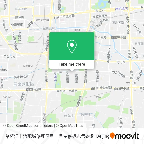 草桥汇丰汽配城修理区甲一号专修标志雪铁龙 map