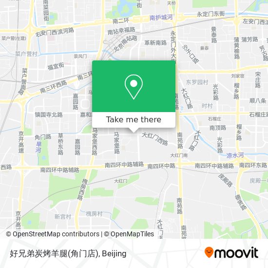 好兄弟炭烤羊腿(角门店) map